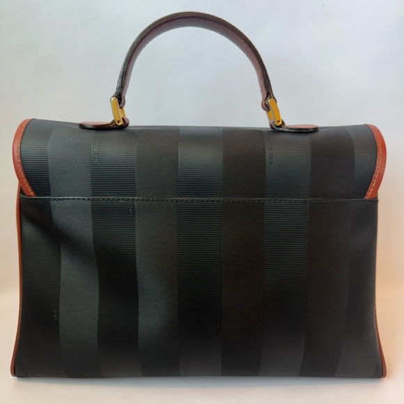 Fendi Convertible Pequin Top Handle/Sling Bag - Picture 3 of 16